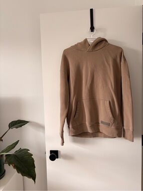 Abercrombie & Fitch Relaxed Soft Fleece Hoodie in Taup